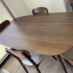 Dining Table w/ 4 Dining Chairs For Best Offer
