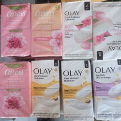 Olay and Caress Barsoaps 2 for $12