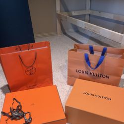 Hermes And Louis Vuitton 100% Authentic Box And Bag