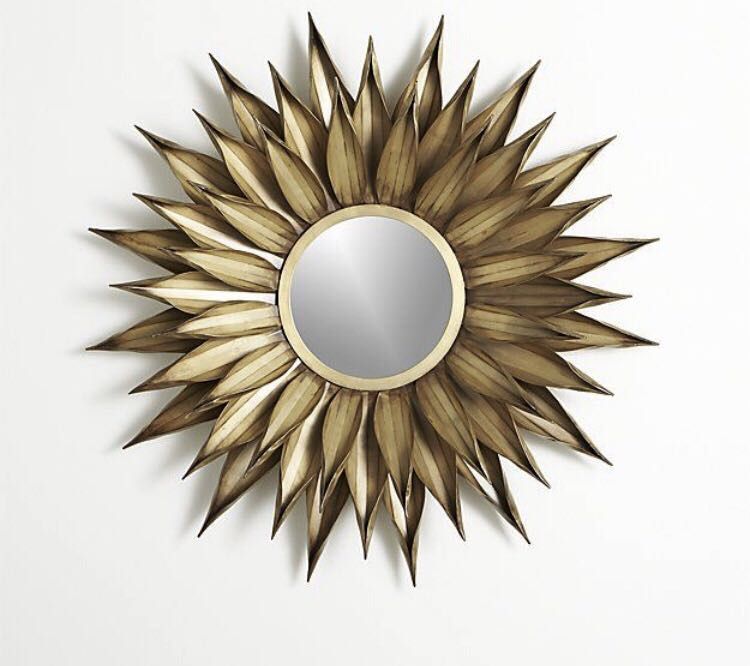 Crate & Barrel Sunflower Wall Mirror