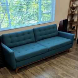 Large 3 Seater Sofa Couch In Peacock Color