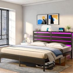 QUEEN SIZE BLACK BED FRAME‼️ 