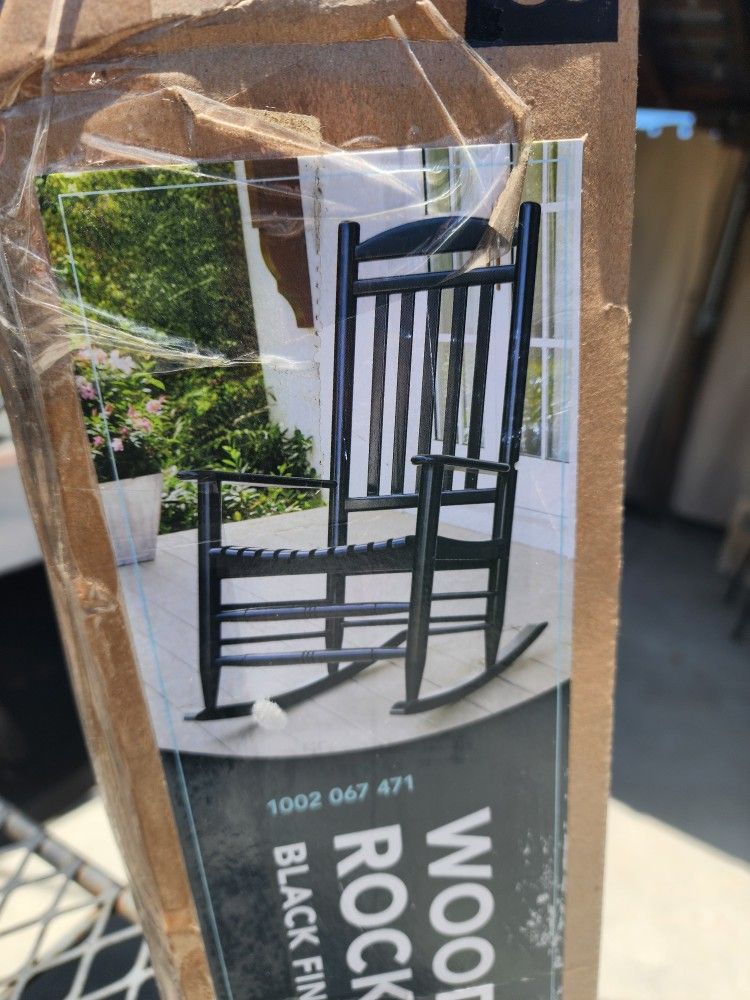 Hampton Bay Patio Wood Outdoor Rocking Chair