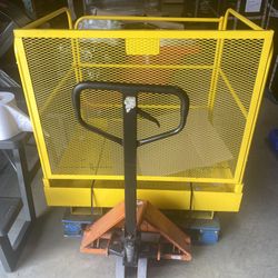 Uline Forklift Aerial Platform 48 x 40 Forklift Basket H-2772