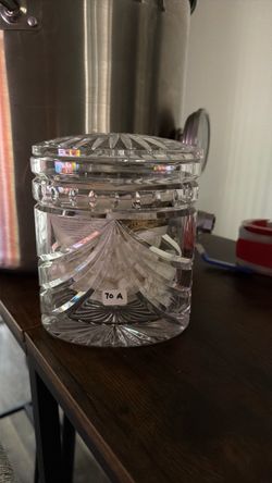 Waterford Crystal Lidded Candy Jar w/ Original Box