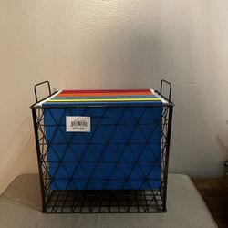 Metal Files Holder And 50 Hanging File Folders 