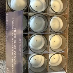 Filled Glass Votives