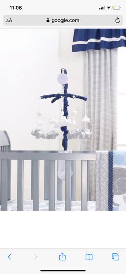 Elephant baby musical mobile toy