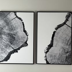 Sigwin Tree Wall Art – Minimalist 2-Piece Black & White Nature-Inspired Prints