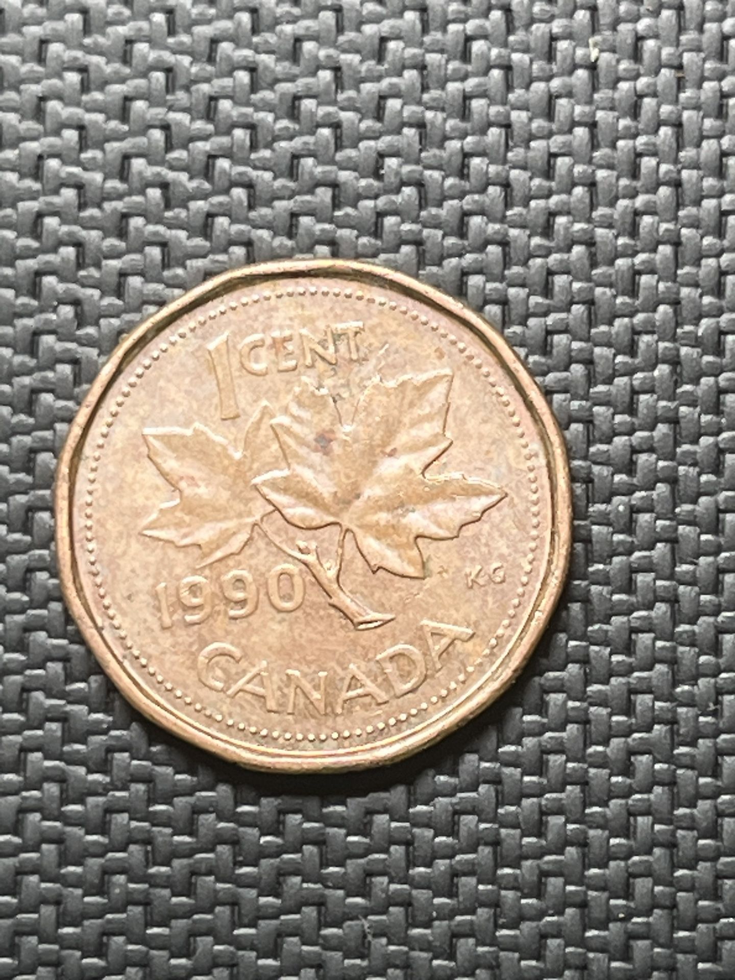 1990 Canadian Penny Coin