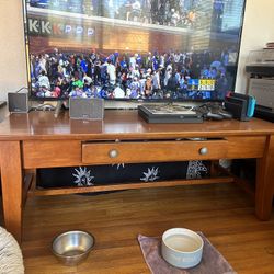 brown wooden coffee table 