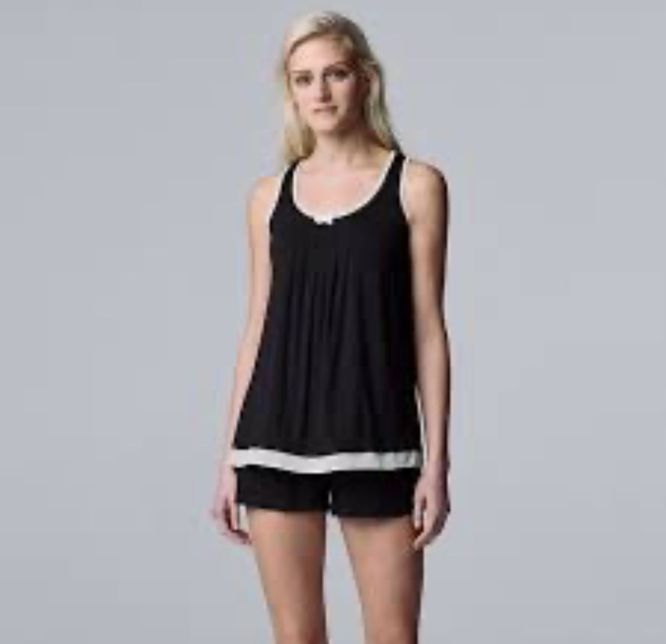 Simply Vera Wang Two Piece Pajama Set