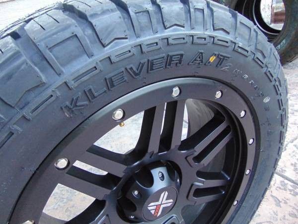 New 20X9 Satin Black DX4 Rims 285 50 20 A/T Tires *6X5.5*CHEVY*TOYOTA*