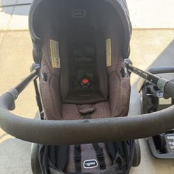 Evenflo Pivot Modular Travel System with LiteMax Preemie and Infant Car Seat (Casual Gray)