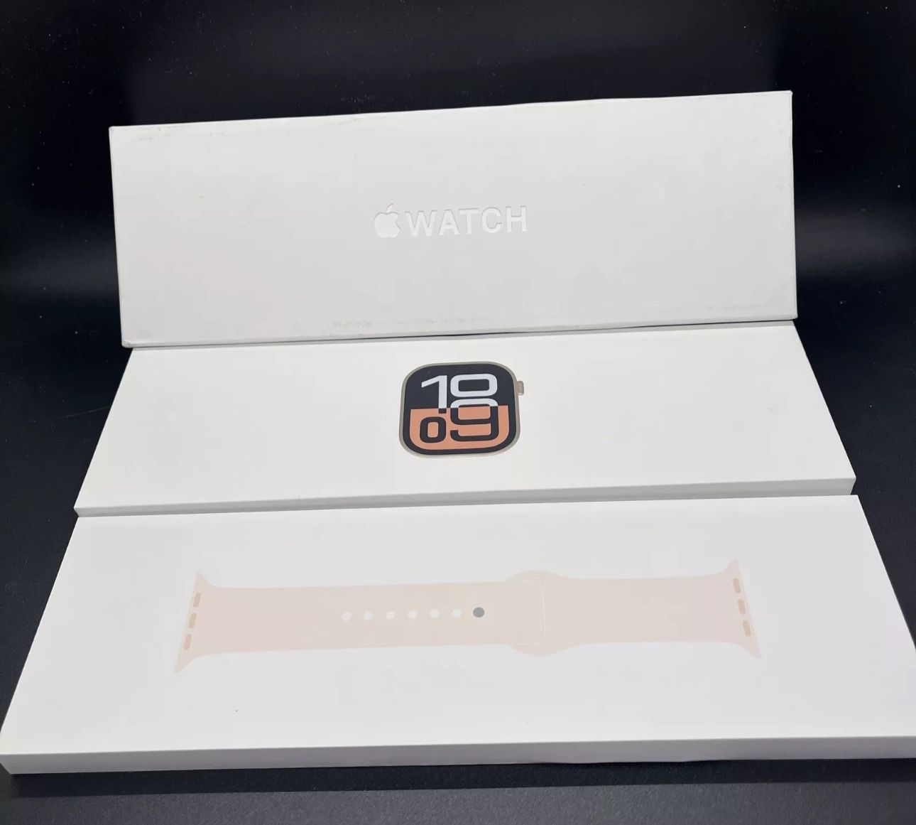 Apple Watch Gen 10 Series 10 42mm Rose Gold Aluminum - Light Blush Sport Band. Condition is New.