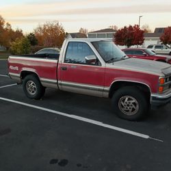 1989 Chevrolet, K1500, Red, Single Cab
