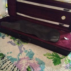 Fino 1/2 Size Violin Case Professional Oblong Violin Hard Case with Built-in Hygrometer