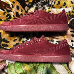 Puma Clyde “Burgandy” SZ9.5