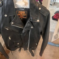 Leather Biker Jacket Authentic 