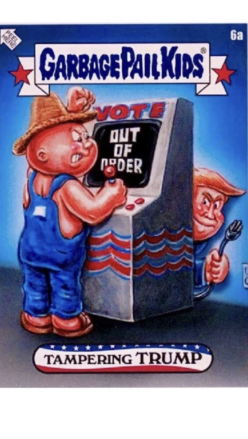 Tampering Trump, garbage pail kids gold card