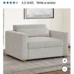 Thomasville Dillard Fabric Twin Size Convertible Sleeper Chair