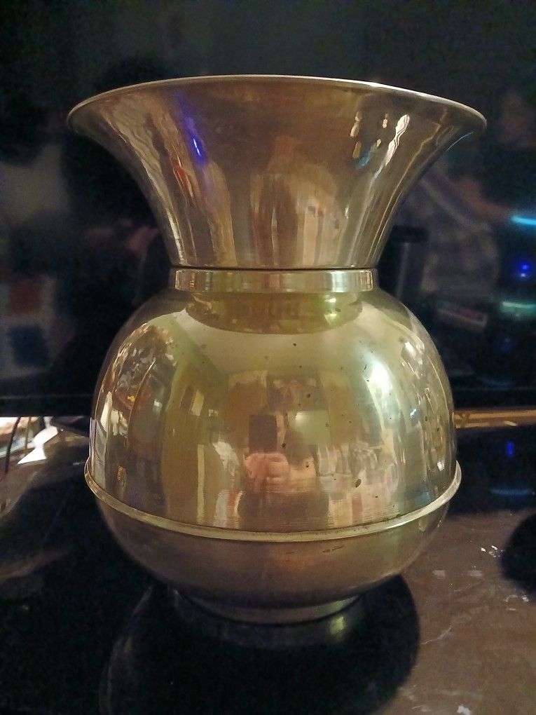 Antique Brass Spittoon