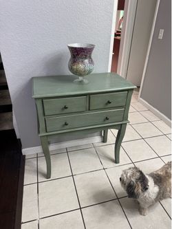 Green/blue side table