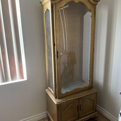Gold Curio Cabinet