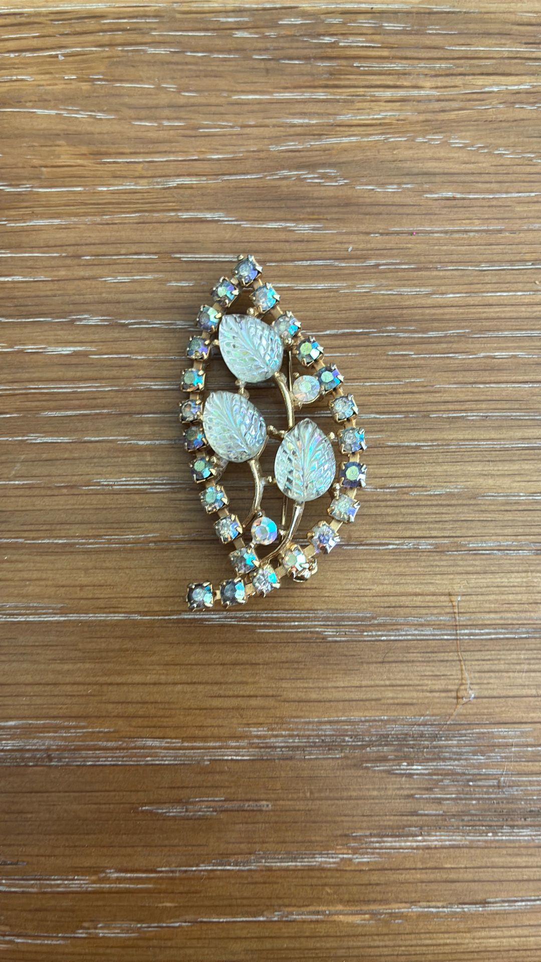 Antique Crystal Brooch