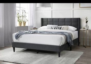 Queen Bed Frame With Mattress 