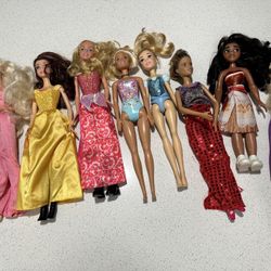 8 Barbies for $10