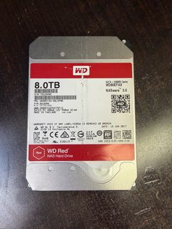 8TB Red Western digital server hard drive