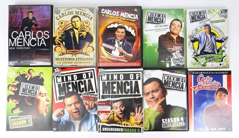 CARLOS MENCIA DVD Lot Stand Up Comedy, one SIGNED