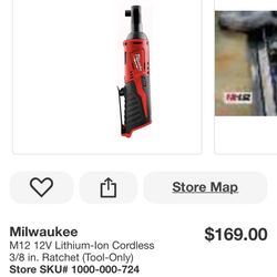 Milwaukee M12 Ratchet. Brand New 