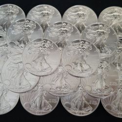 2014 1 oz Silver American Eagle Coins Roll of 20