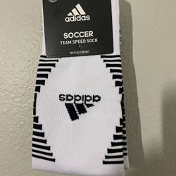 Adidas Team Speed Soccer Socks White