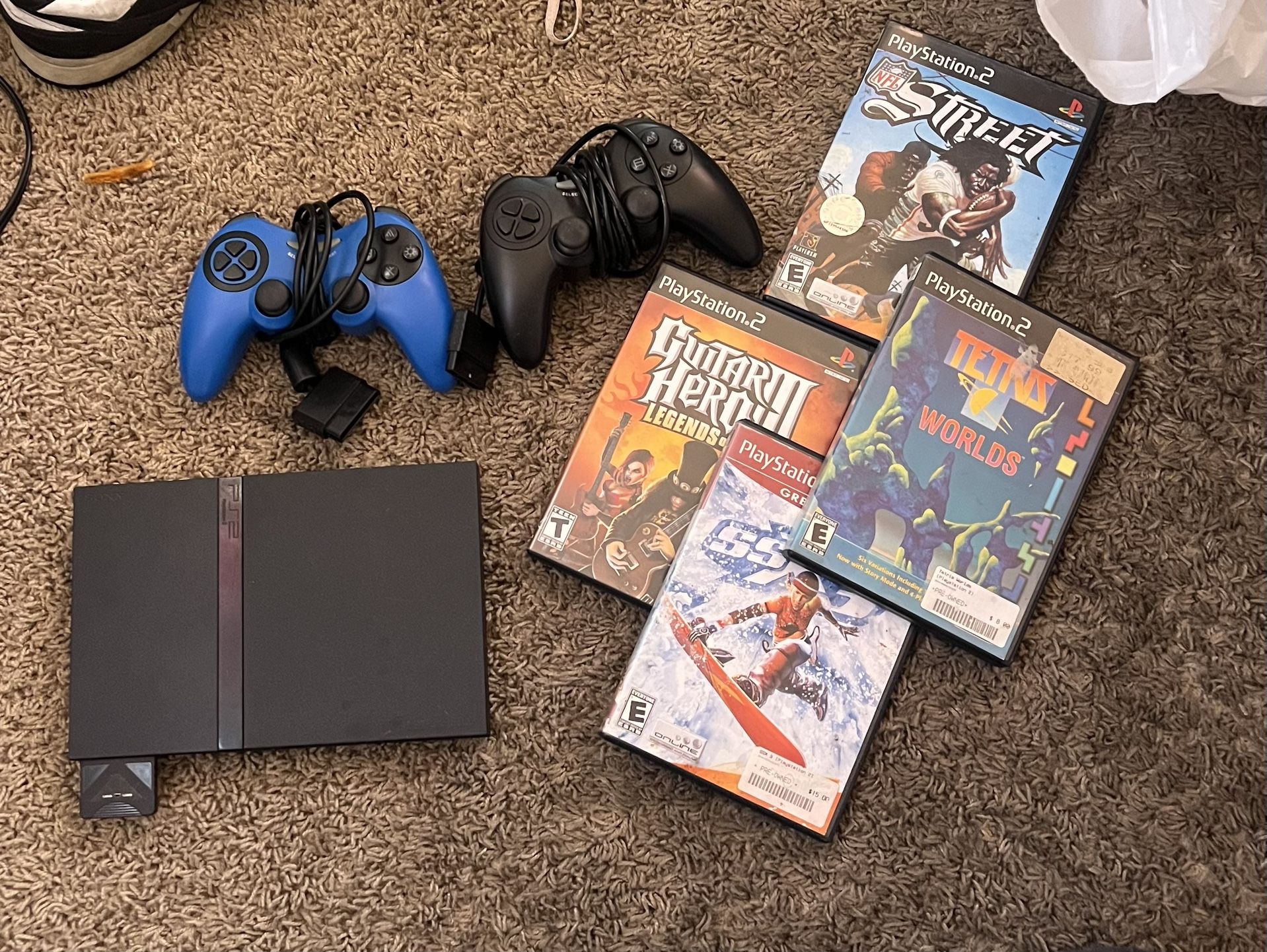 Ps2 with games and controller