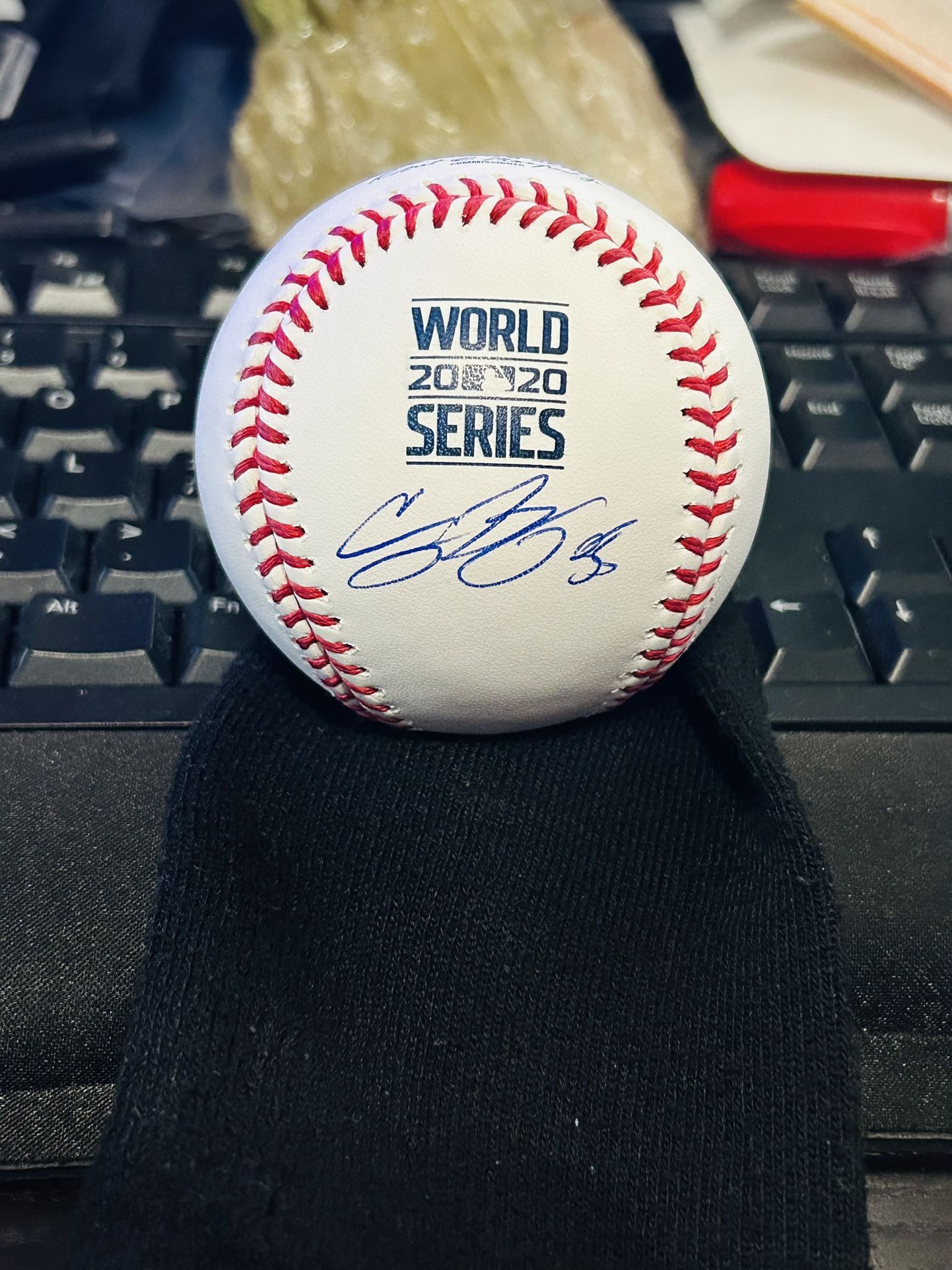 Cody Bellinger Signed 2020 World Series Baseball Dodgers MLB COA