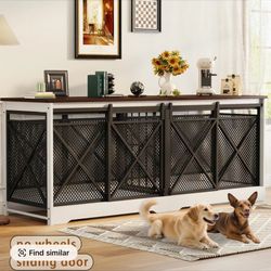 Farmhouse Dog Crate/Console Table
