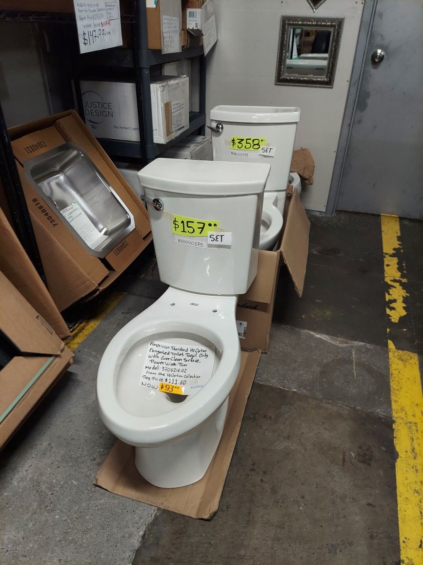 American Standard H2Optimum Elongated TwoPiece Toilet for Sale in