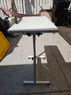 Adjustable Height Rolling Laptop Desk