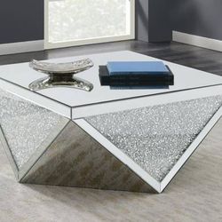 Glittery Triangle Coffee Table!  Statement Piece!  Best Prices! 