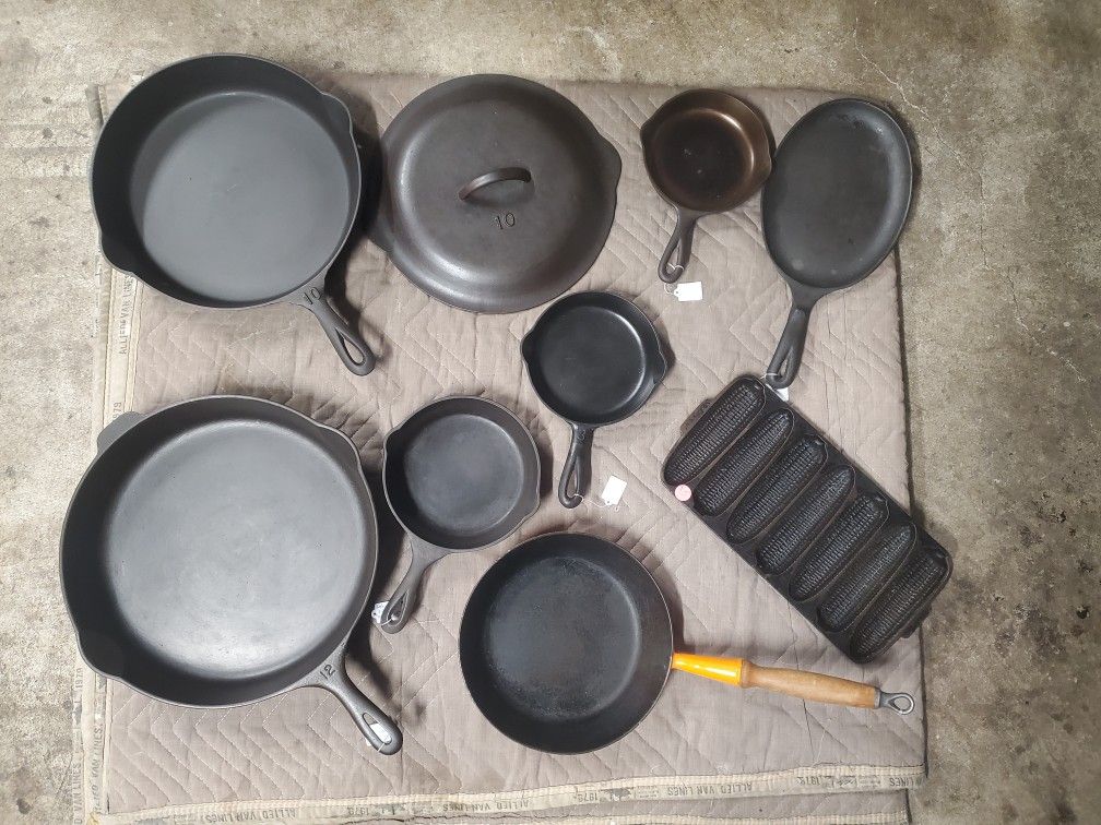 Vintage Cast Iron Skillets Griswold/Wagner/Lodge