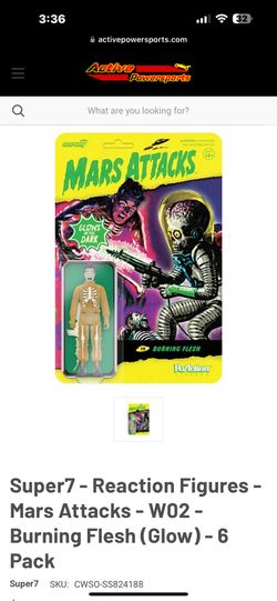 Mars Attacks: Burning Flesh Glow-in-the-Dark ReAction Collectible Action Figure