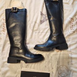  Coach Women Leather Boots New 