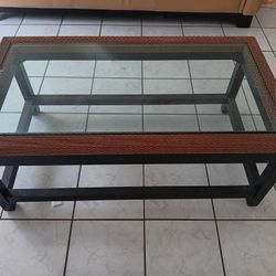 Glass Top Coffee Table 
