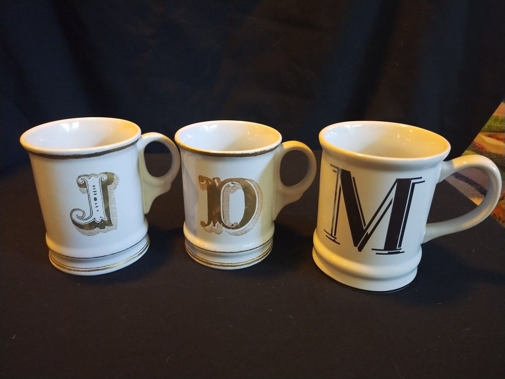 Set Of 3 Coffee Mugs