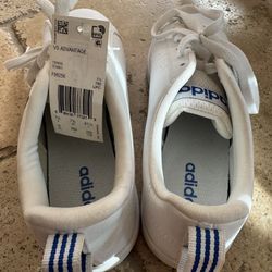 Adidas VS Advantage Womens Sneakers F36746 White Black Low Top Shoes Size 8