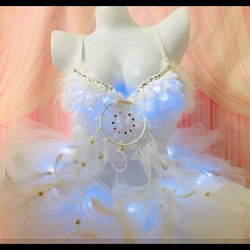 Rave outfit EDM festival top and skirt