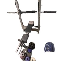  Home Gym Bench  + Accessories